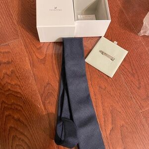 Swarovski Navy Blue Tie with Box